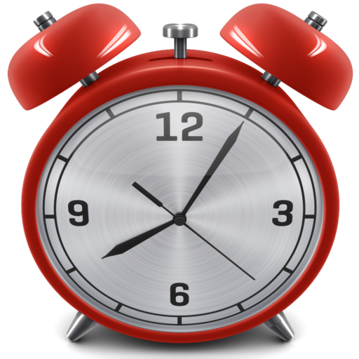 Red alarm clock mac