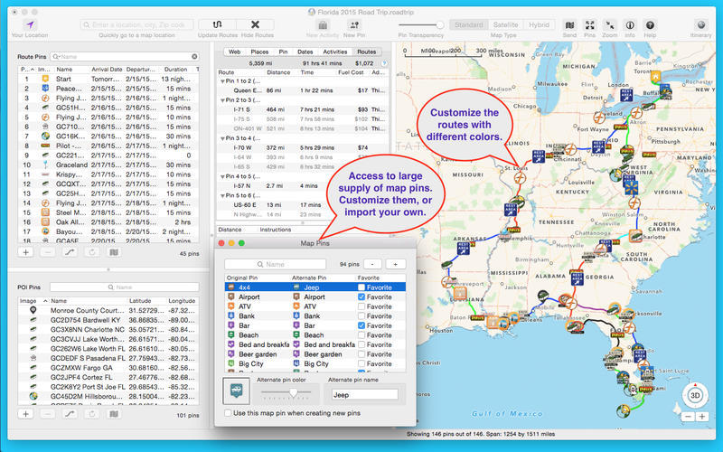 vacation route planner